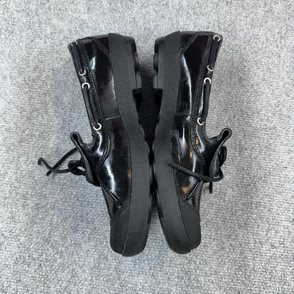 UGG Australia Ashdale Black Waterproof Duck Shoes Women Sz 9.5 Sherpa Lined READ - Picture 3 of 7